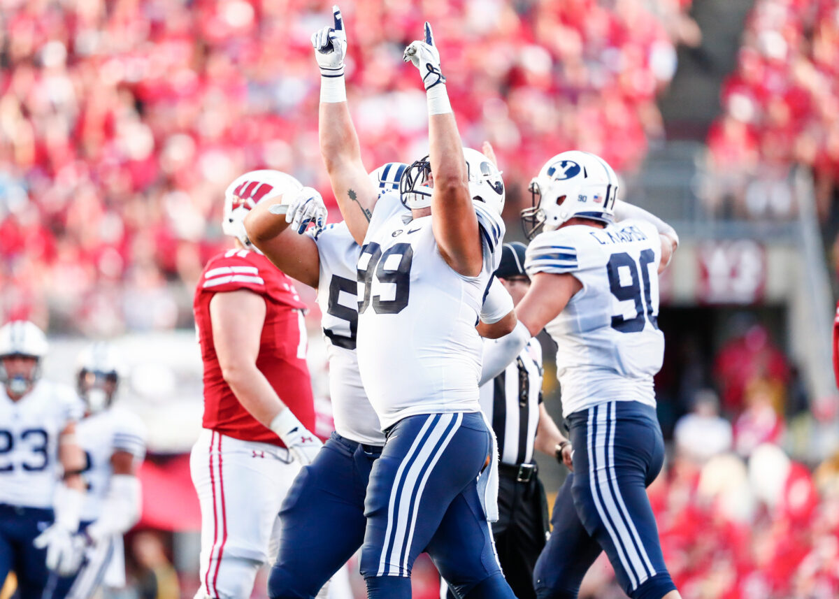 BYU football defensive end Zac Dawe credits Pleasant Grove wrestling roots  for competitive foundation | News, Sports, Jobs - Daily Herald